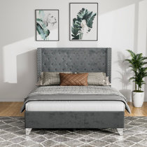 Mcbeth tufted wingback deals bed